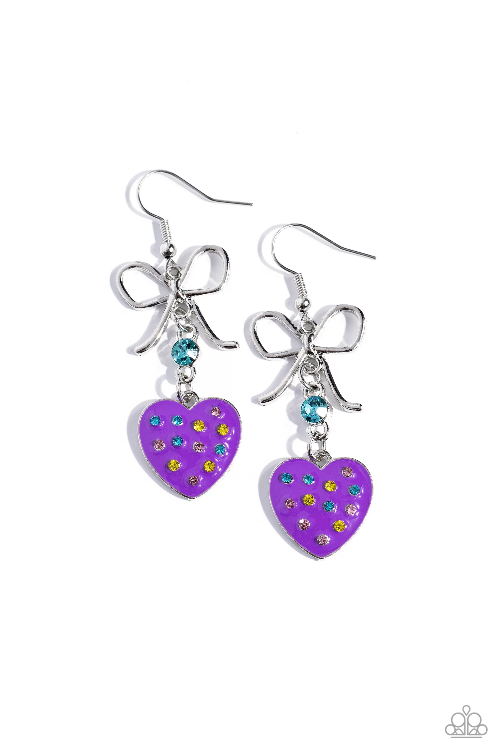 Paparazzi BOW Away Zone Purple Earrings