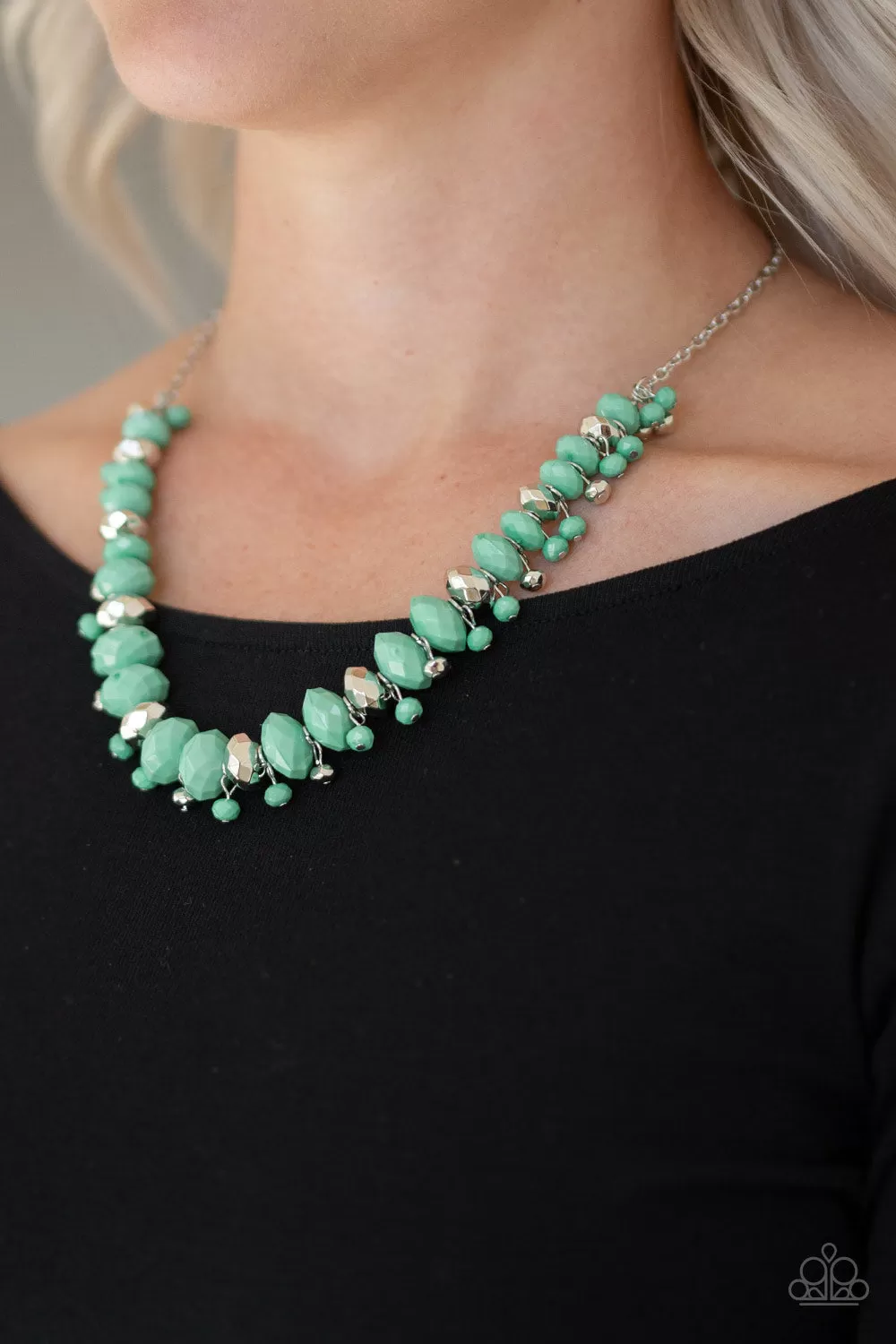 Paparazzi BRAGs To Riches - Green Necklace