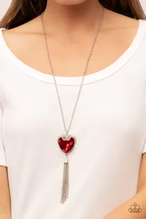 Paparazzi Finding My Forever - Red ??Heart?? Pendant Necklace