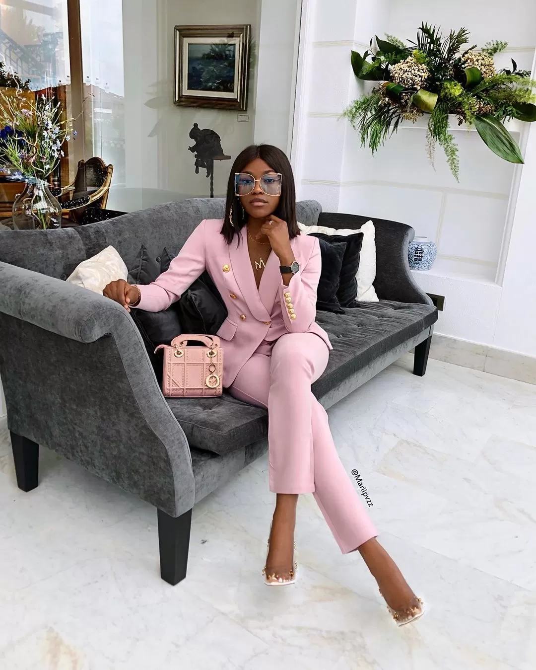 Perlina Pink  Two Piece Set