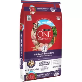 Purina ONE SmartBlend Vibrant Maturity 7  Senior Formula Dry Dog Food