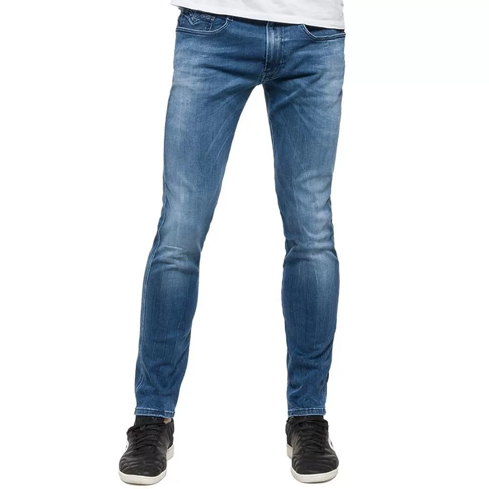 Replay HYPERFLEX Anbass Slim fit Jean - Light Blue