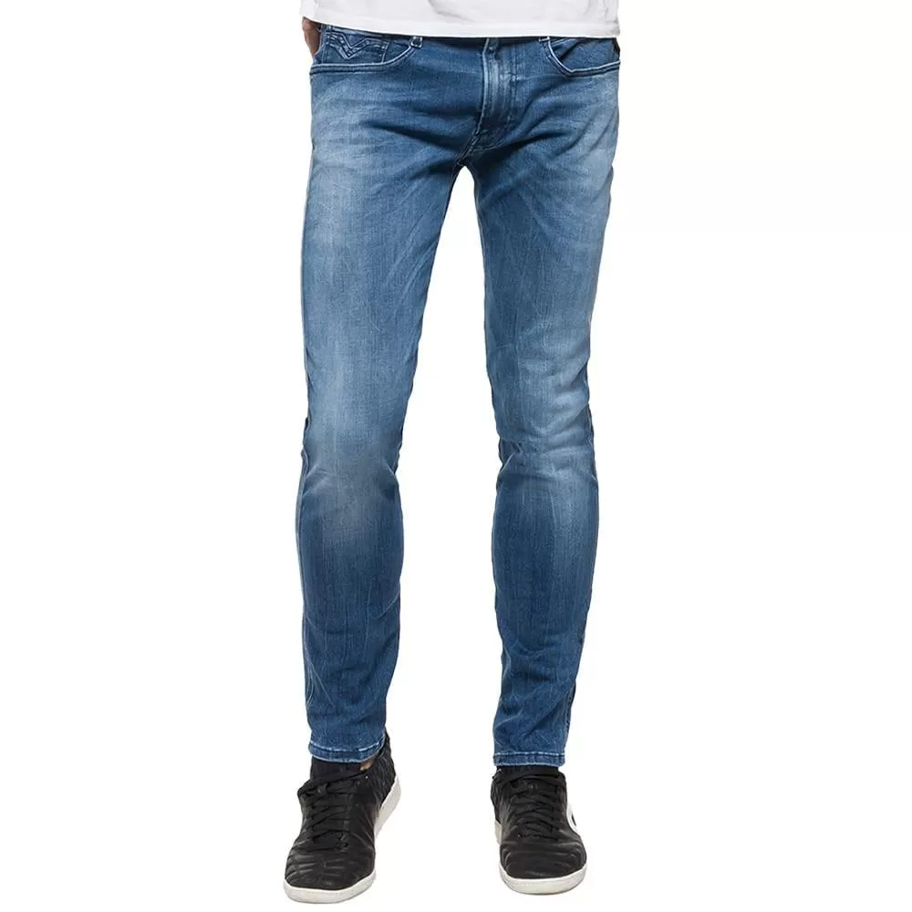 Replay HYPERFLEX Anbass Slim fit Jean - Light Blue