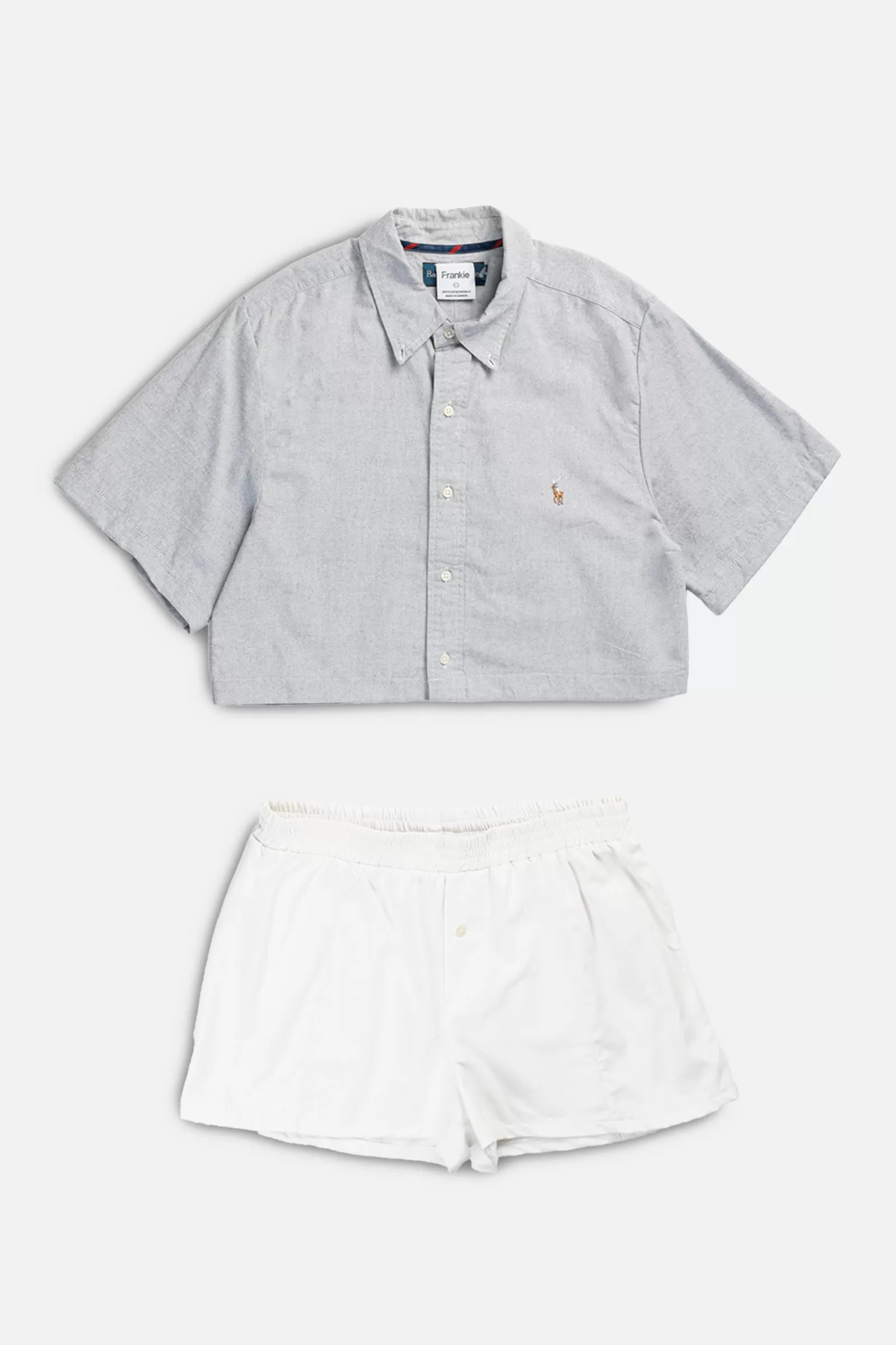 Rework Oxford Shorts Set - L