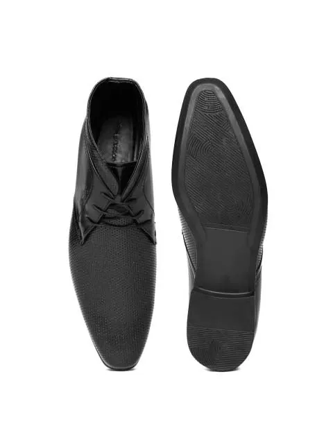 San Frissco Men Black Formal Shoes