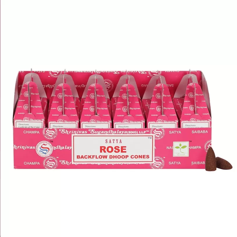 Satya Rose Backflow Dhoop Cones