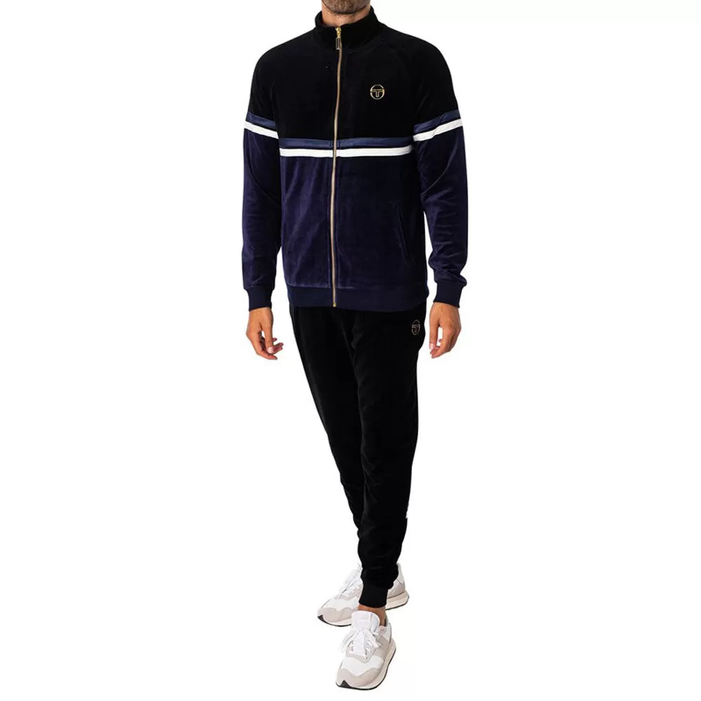 Sergio Tacchini Dallas Luxe Track Pants - Black / Marmite Blue