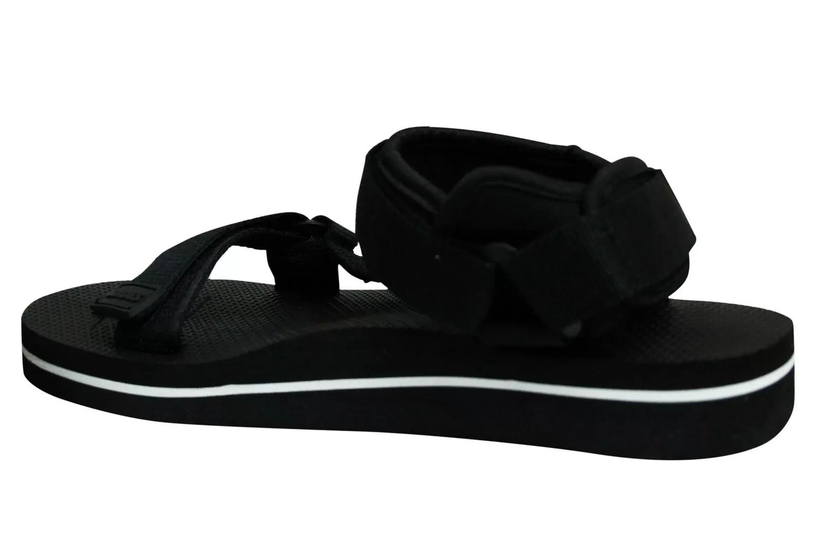 Slydes Nitro Strapped Hook & Loop Womens Open Toe Sandals SS20 Black