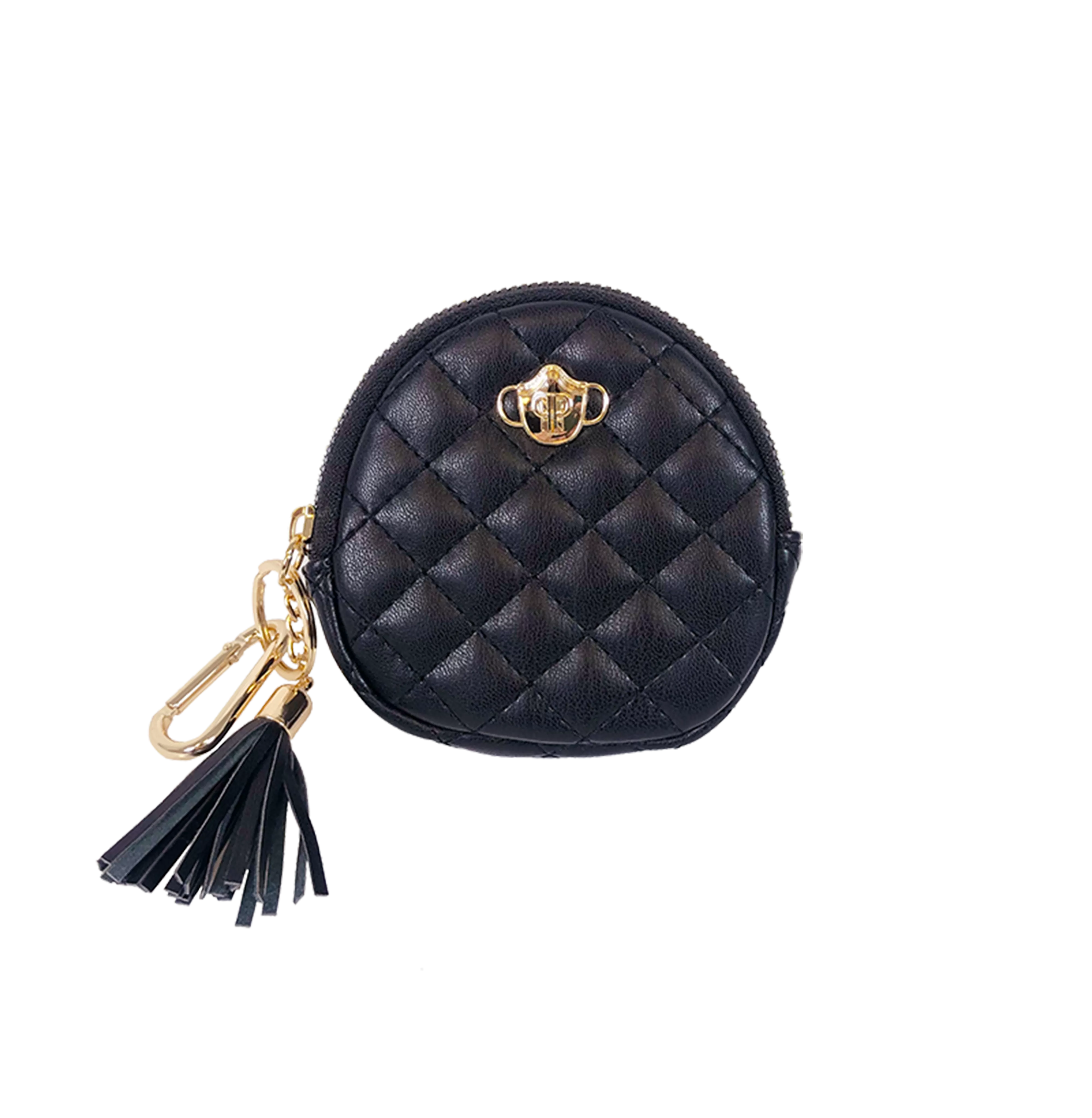 Small Accessories Holder - Black Quilted