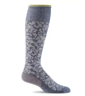 Sockwell Women's Damask Compression Socks Denim