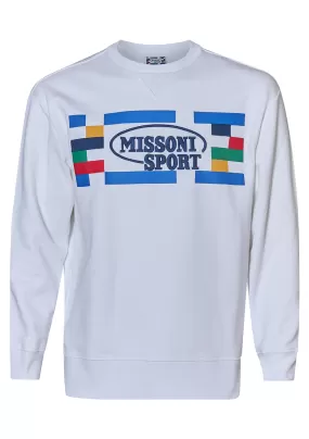 Sport Crewneck White Print