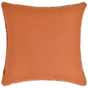 Square Linen Cushion - Burnt Orange - 60 x 60 cm