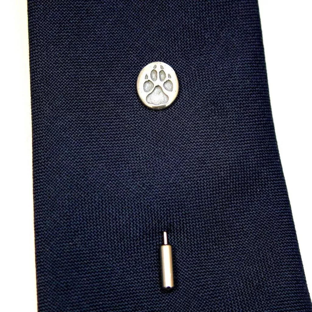 Sterling Silver Wolf Track Ascot Stickpin