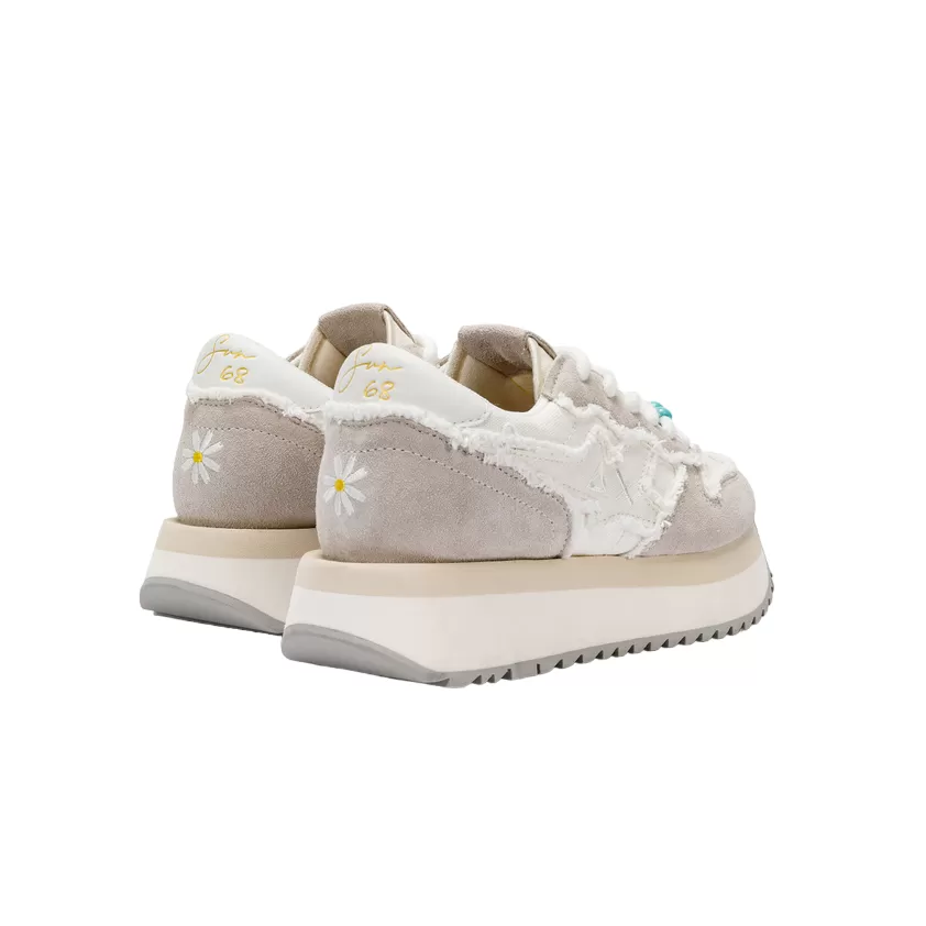 Sun68 Big Stargirl Z34216 31 cream white women's sneakers shoe