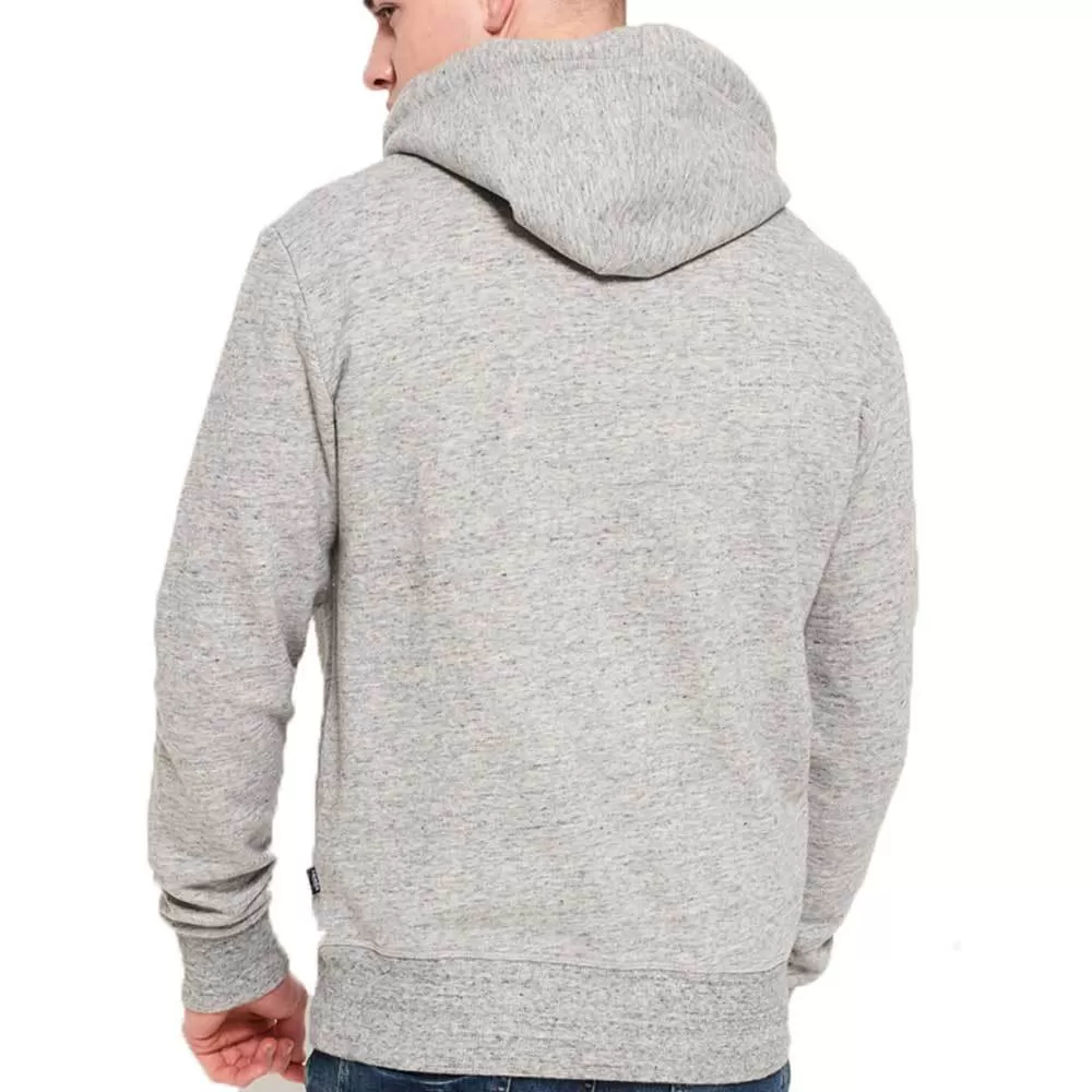 Superdry Mens Premium Goods Duo Hoodie - Street Works Grit Grey