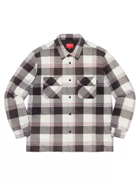 Supreme Quilted Flannel Shirt White [FW20]