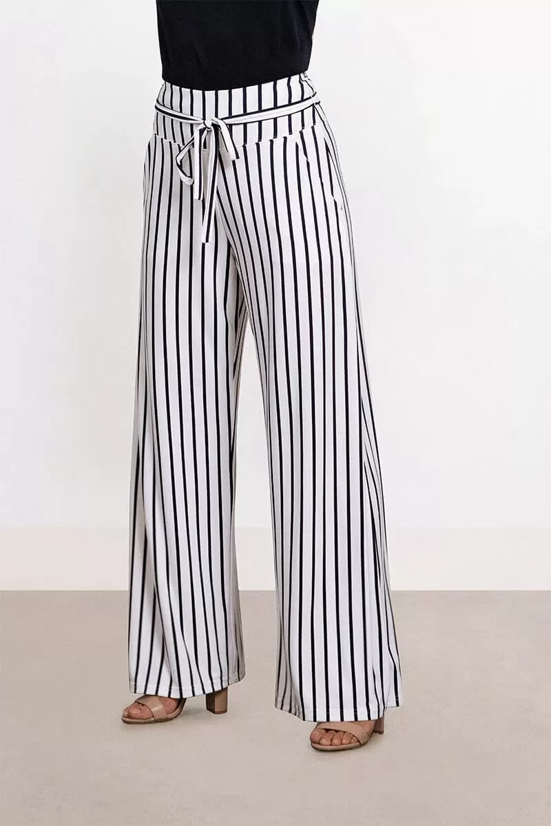 Sympli Stripe Wide Leg Trouser 27195