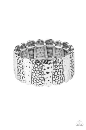 Texture Takedown Silver-Bracelet