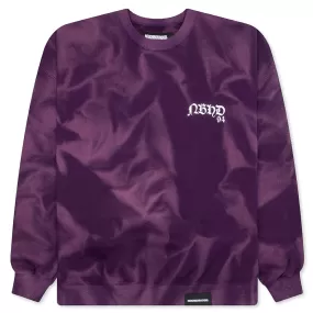 Tie Dye Sweat L/S Shirt - Purple