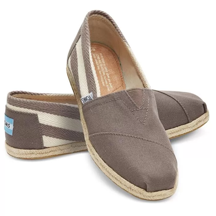 Toms Classic Canvas 10005416 Dark gray Stripe