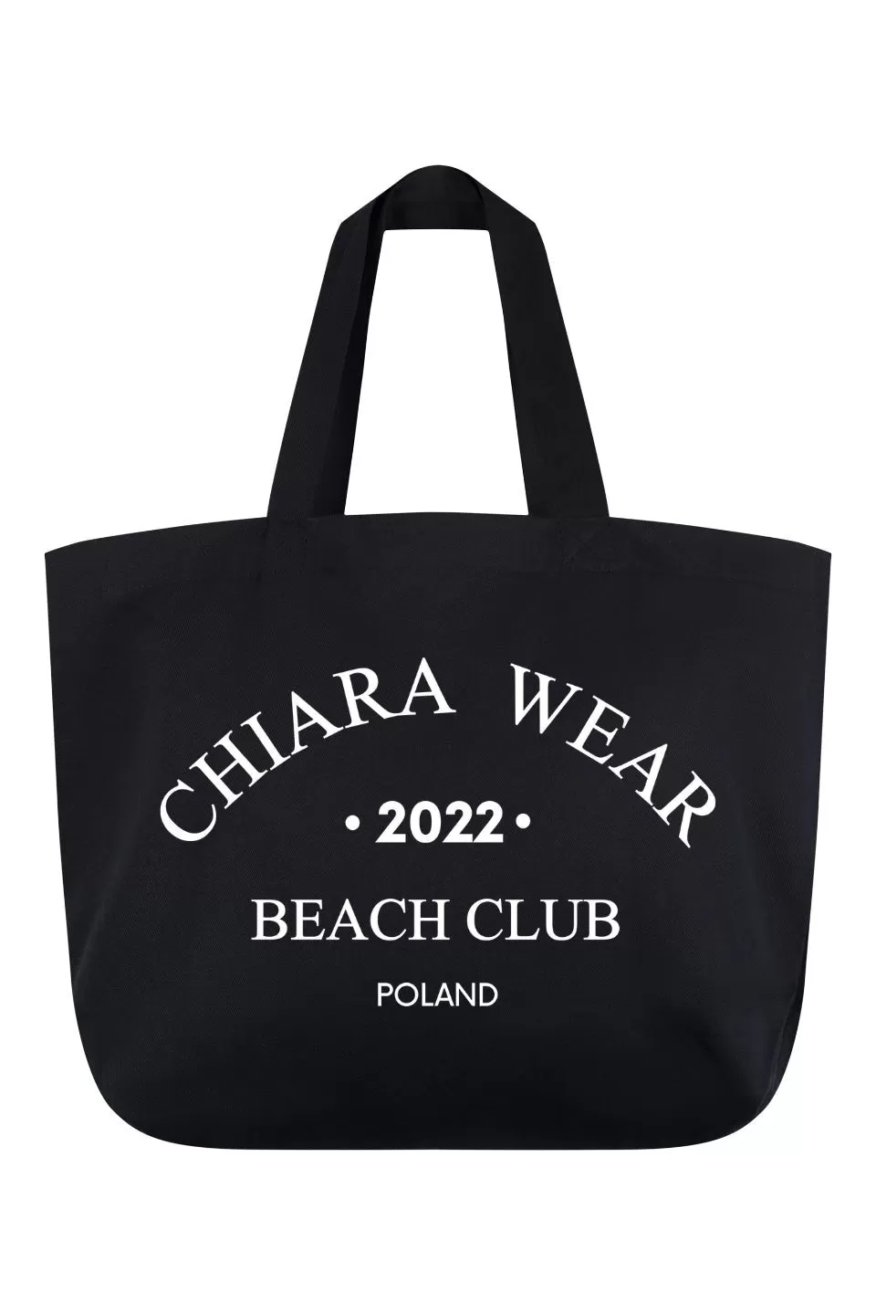 Torba TOTE plaowa BEACH CLUB - czarny