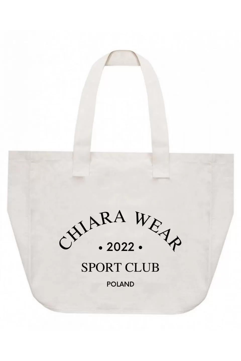 Torba TOTE typu shopper SPORT CLUB - beowy