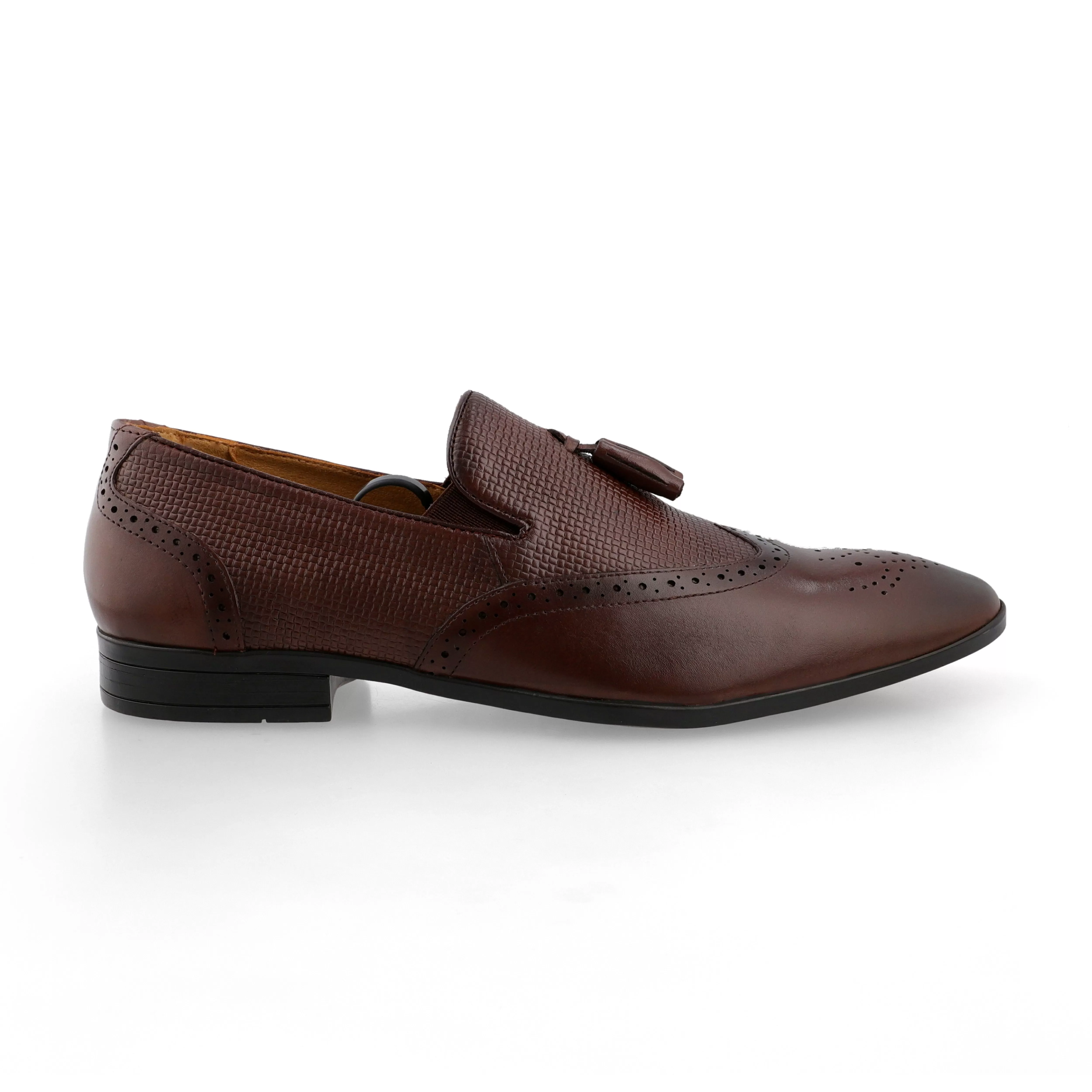 Unique Tassel Brogue Loafers-Brown