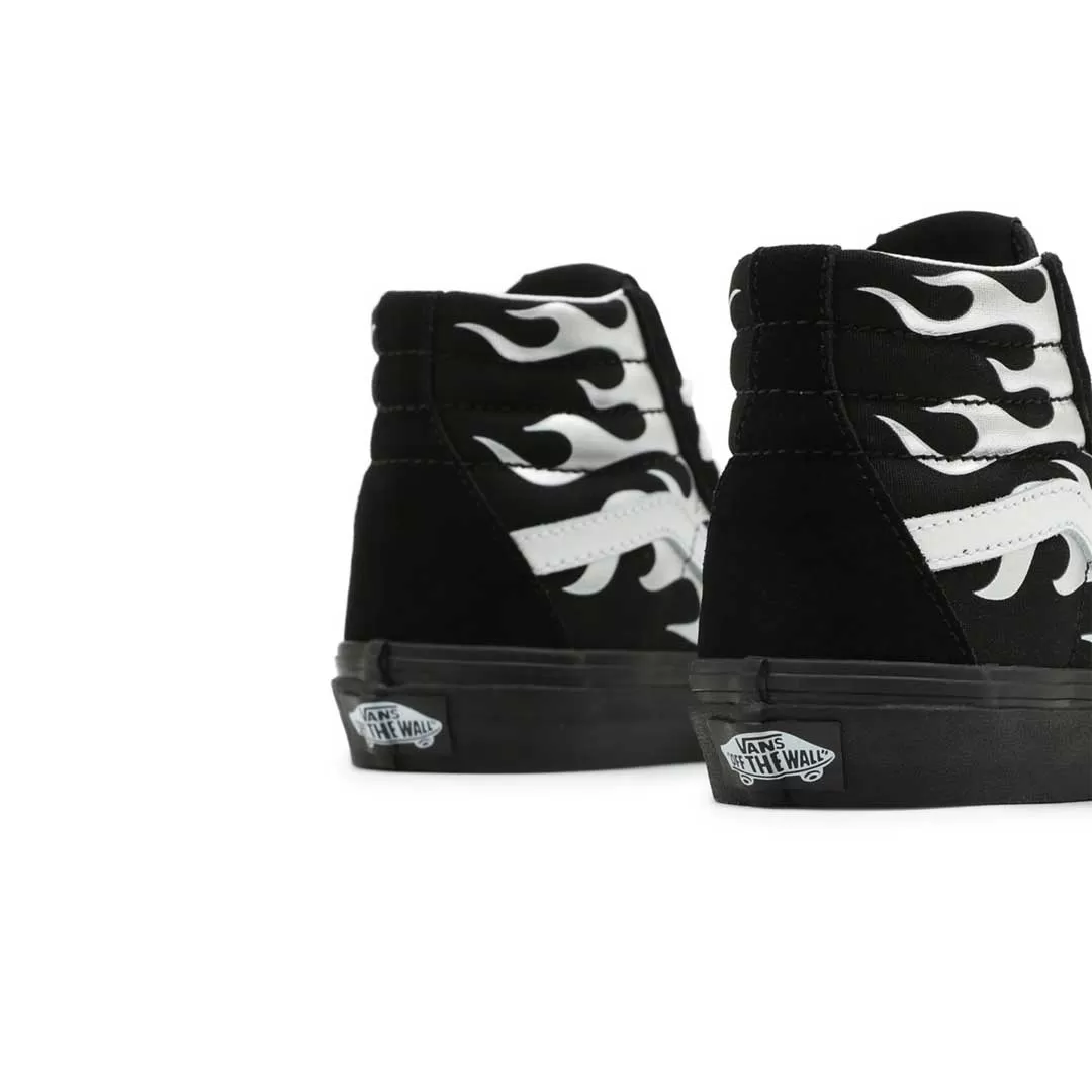 Vans - Kids' (Preschool) Metallic Flame Sk8-Hi Shoes (0D5F7US)