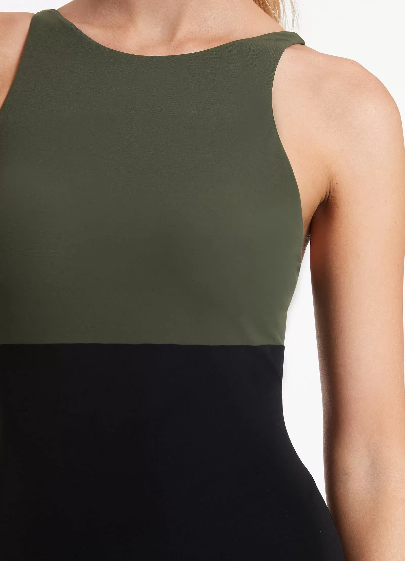 Versa High Neck One Piece - Olive