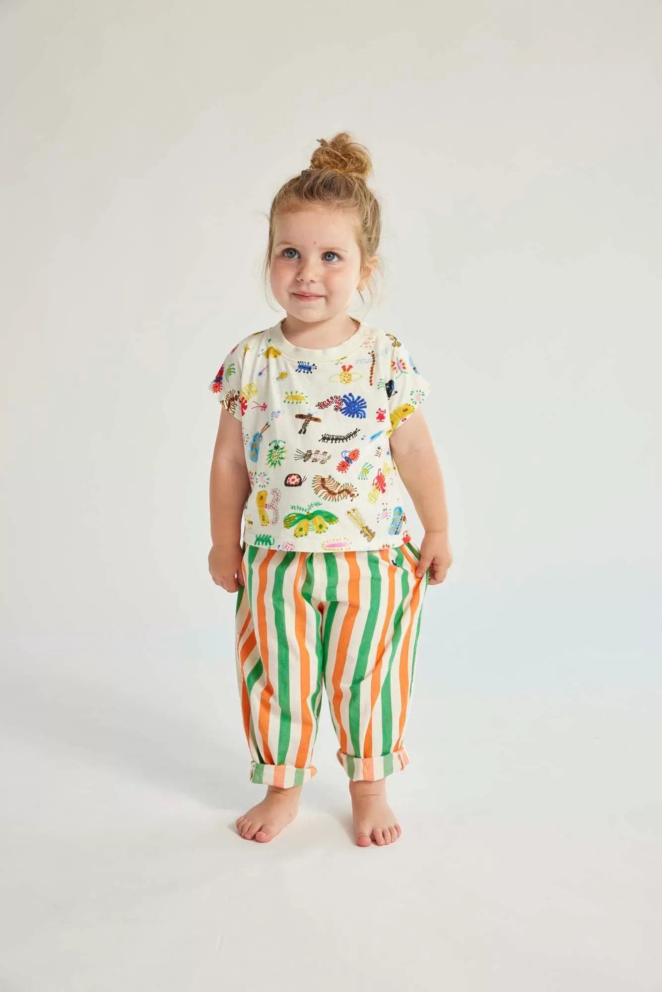 Vertical Stripes Woven Baby Pants