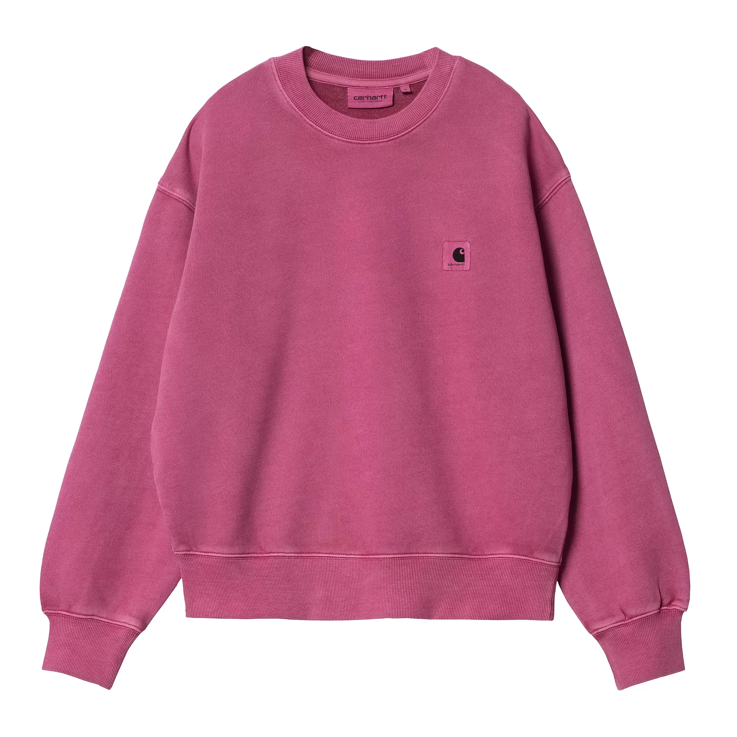 W' NELSON SWEATSHIRT MAGENTA GARMENT DYED