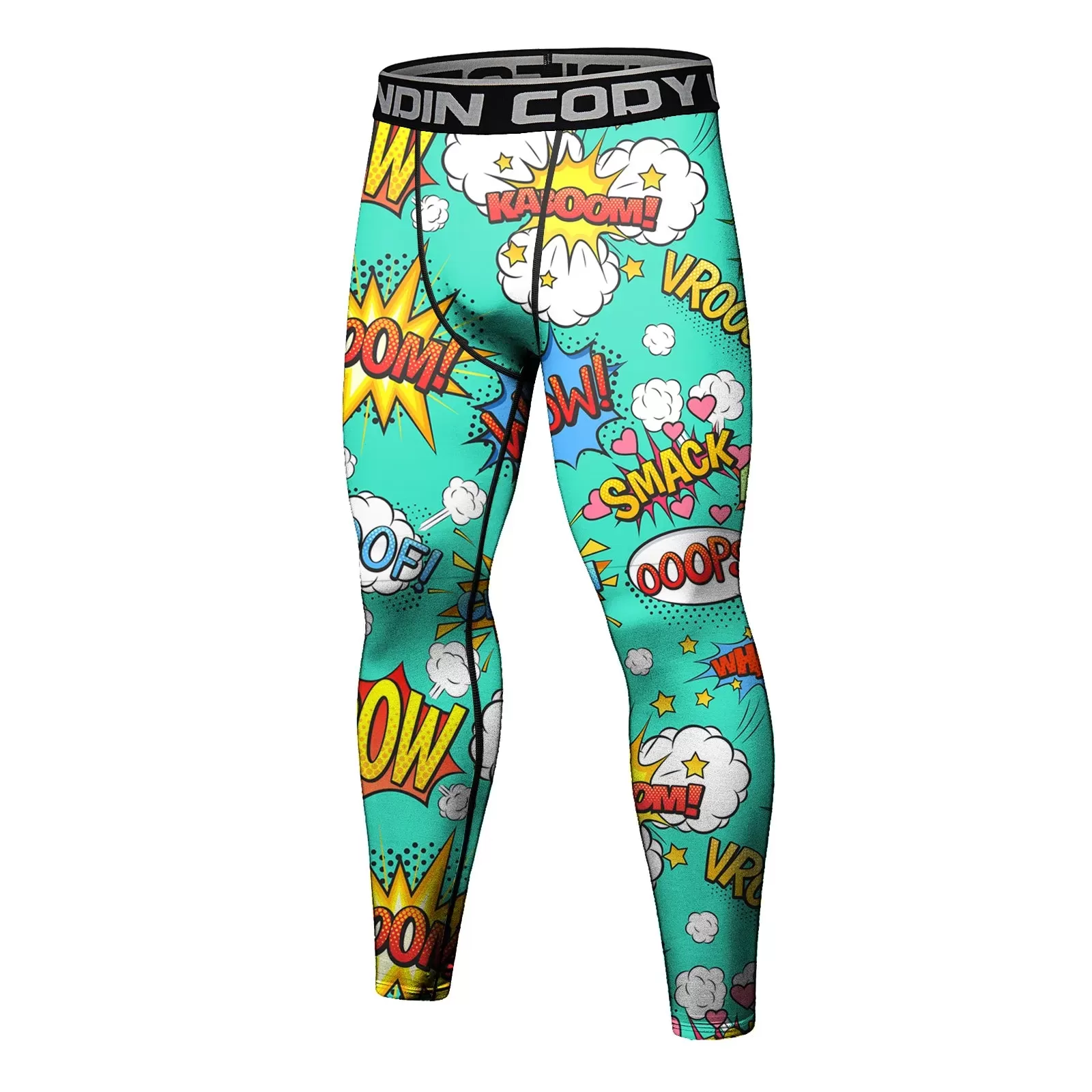 Warrior 'Comic Print' Elite Compression Leggings Spats