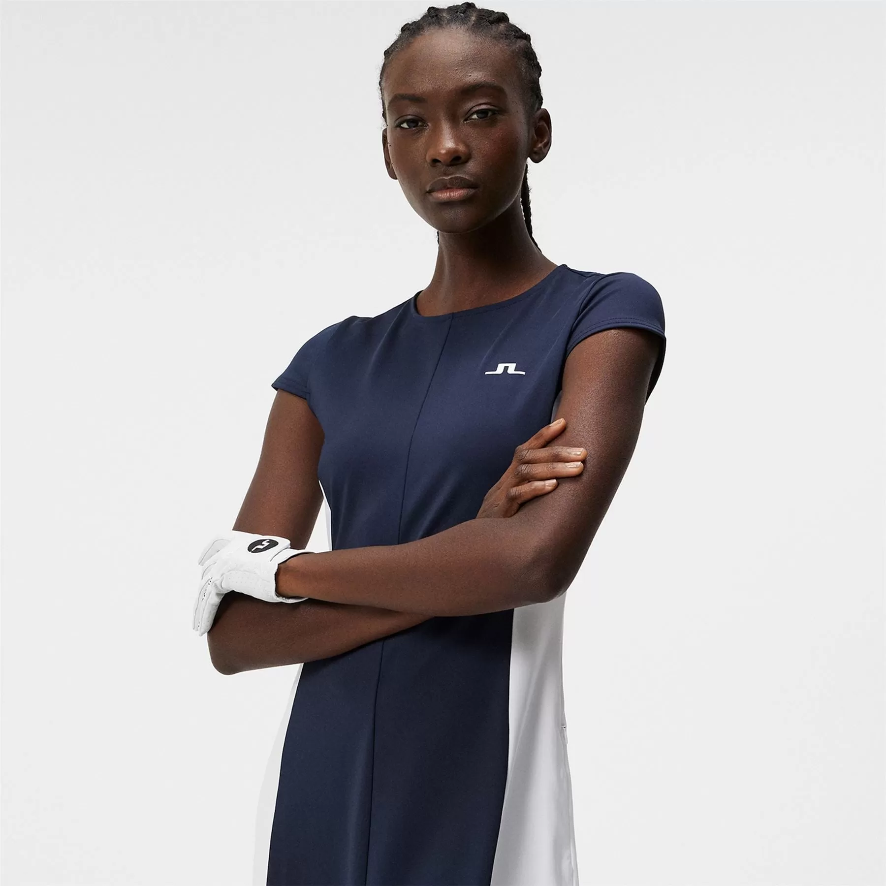 Womens Maxime Sport Jersey Dress JL Navy - SS24