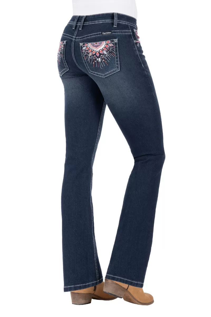 Womens Pure Western Adeline Boot Cut Jeans