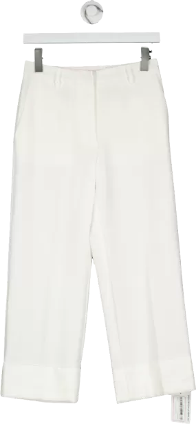 Xetra White Trousers With Turn Up UK 10